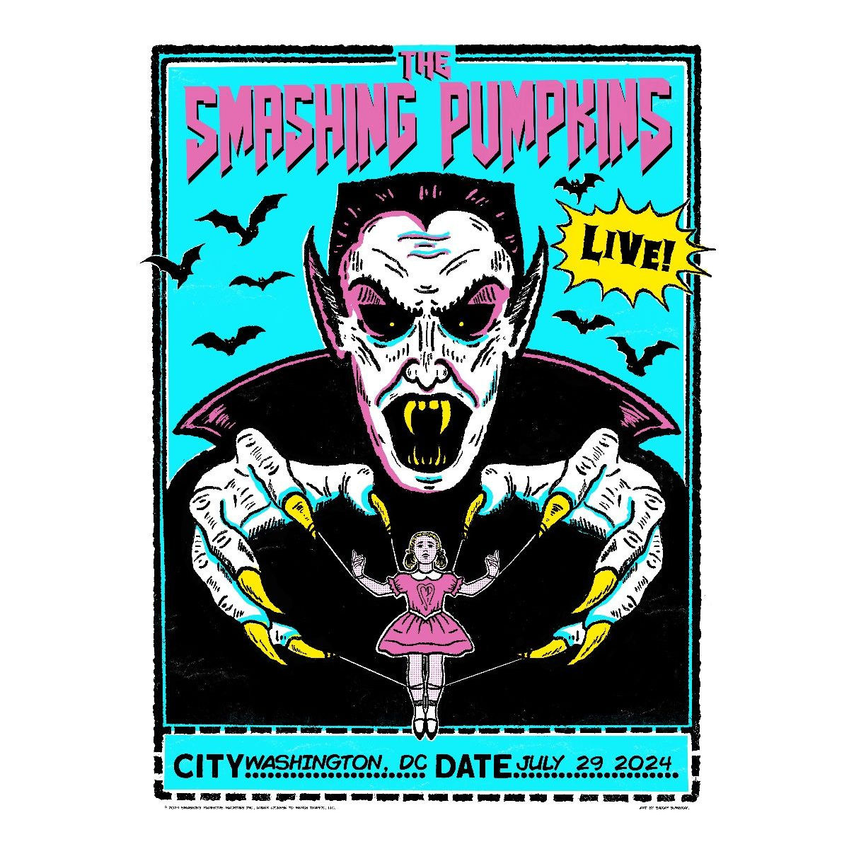 Washington Event Poster July 29th – The Smashing Pumpkins