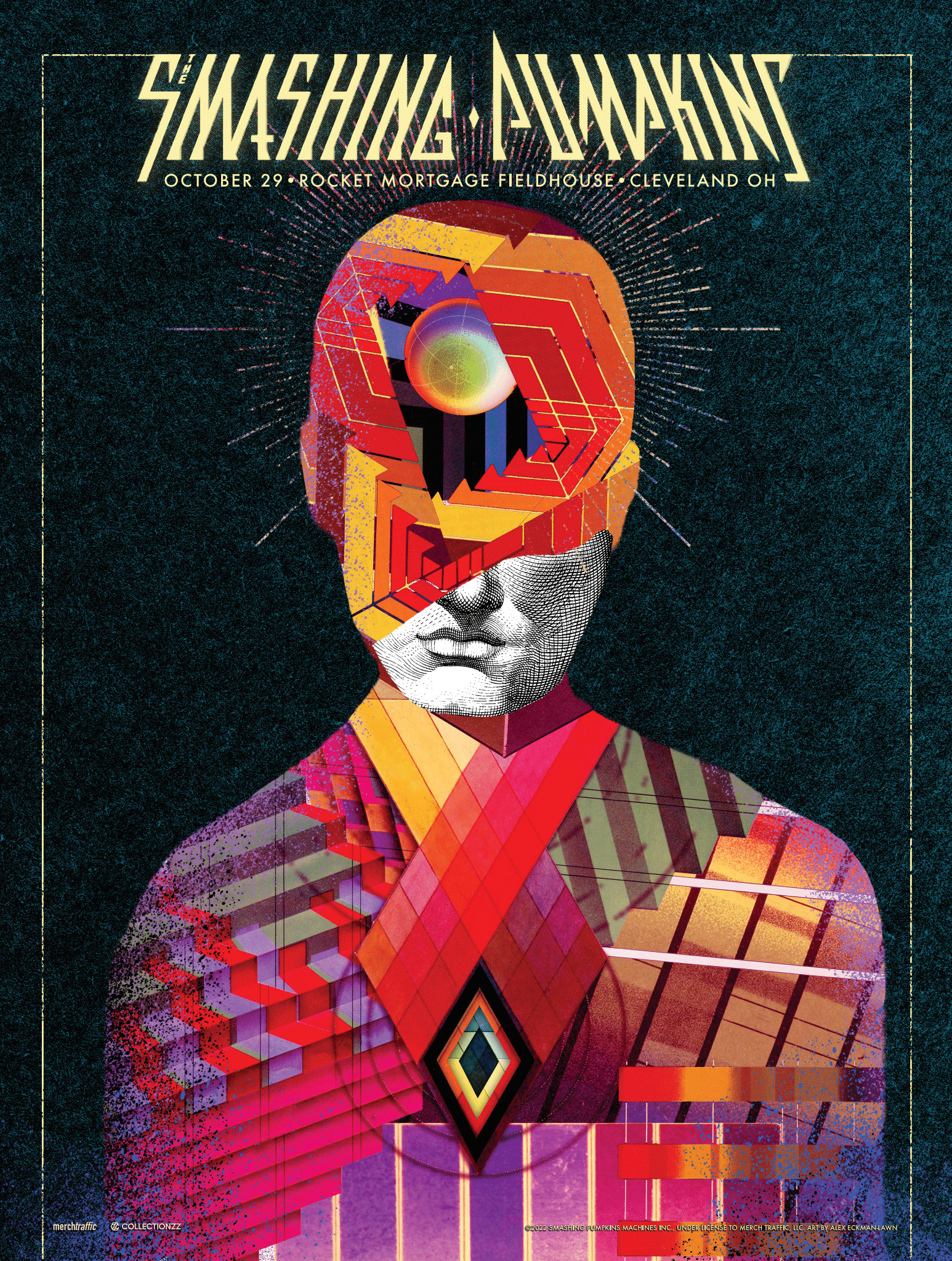 The Smashing Pumpkins Cleveland October 29, 2022 Print The Smashing Pumpkins Cleveland October 29, 2022 Print