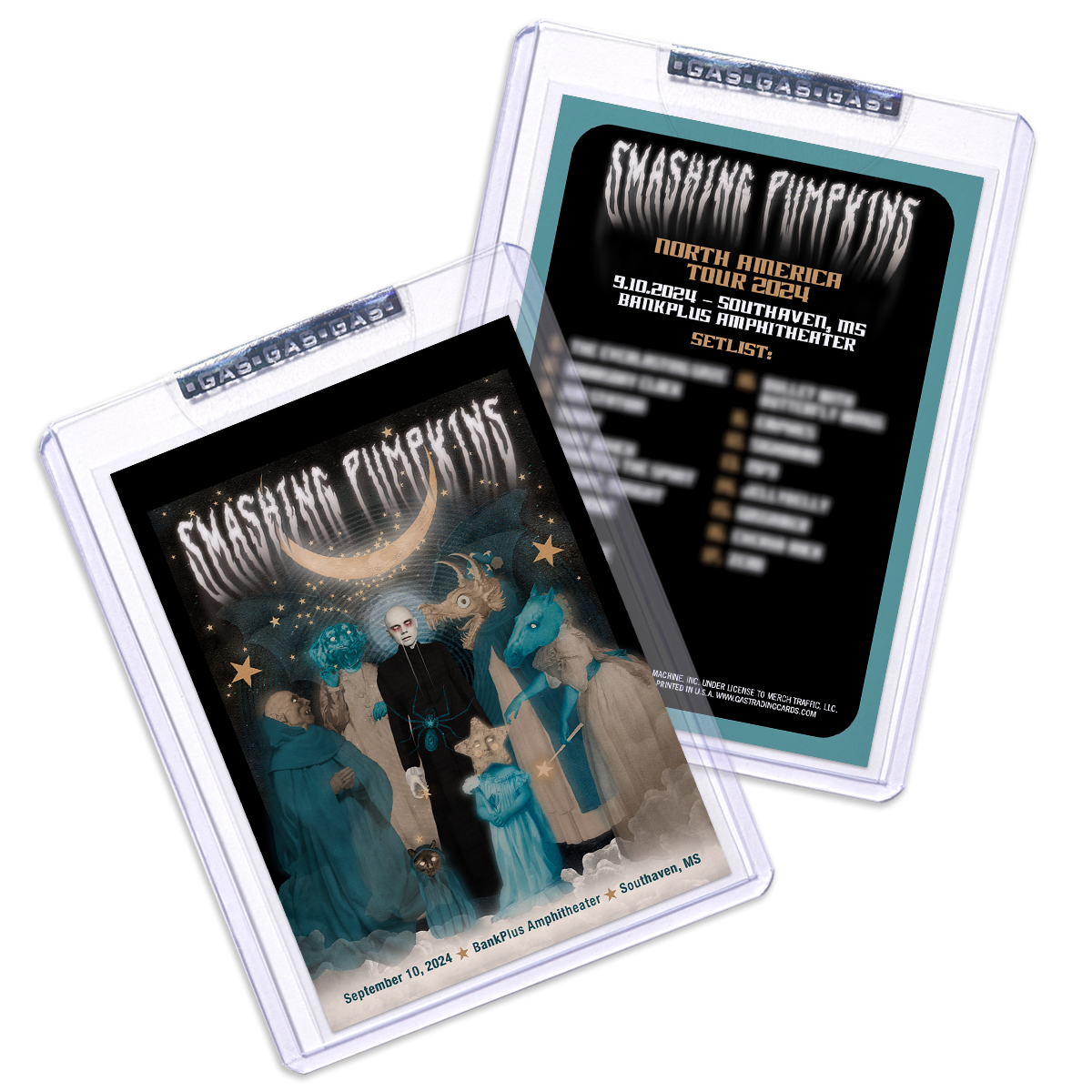 GAS The Smashing Pumpkins September 10, 2024, Southaven Setlist Trading Card