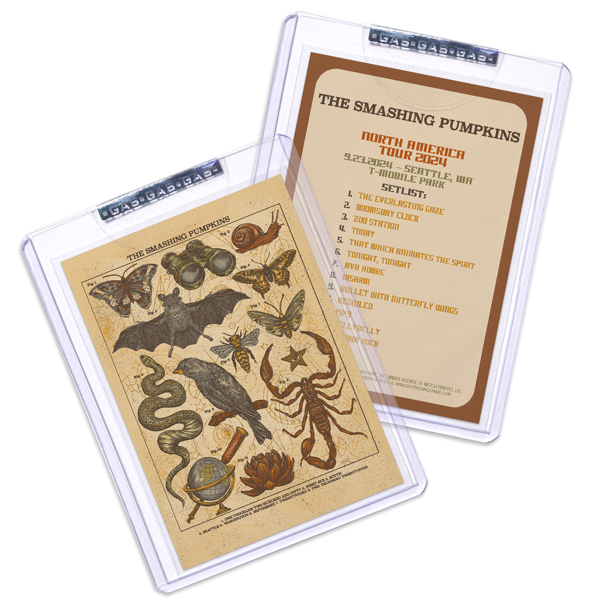 GAS The Smashing Pumpkins September 23, 2024, Seattle Setlist Trading Card