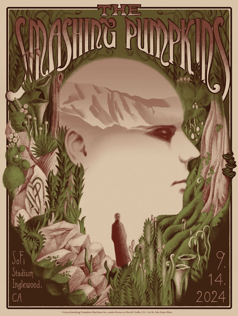 KOZIK Smashing Pumpkins ライブ ポスター Frank Kozik -1996 - Smashing Pumpkins Concert Poster