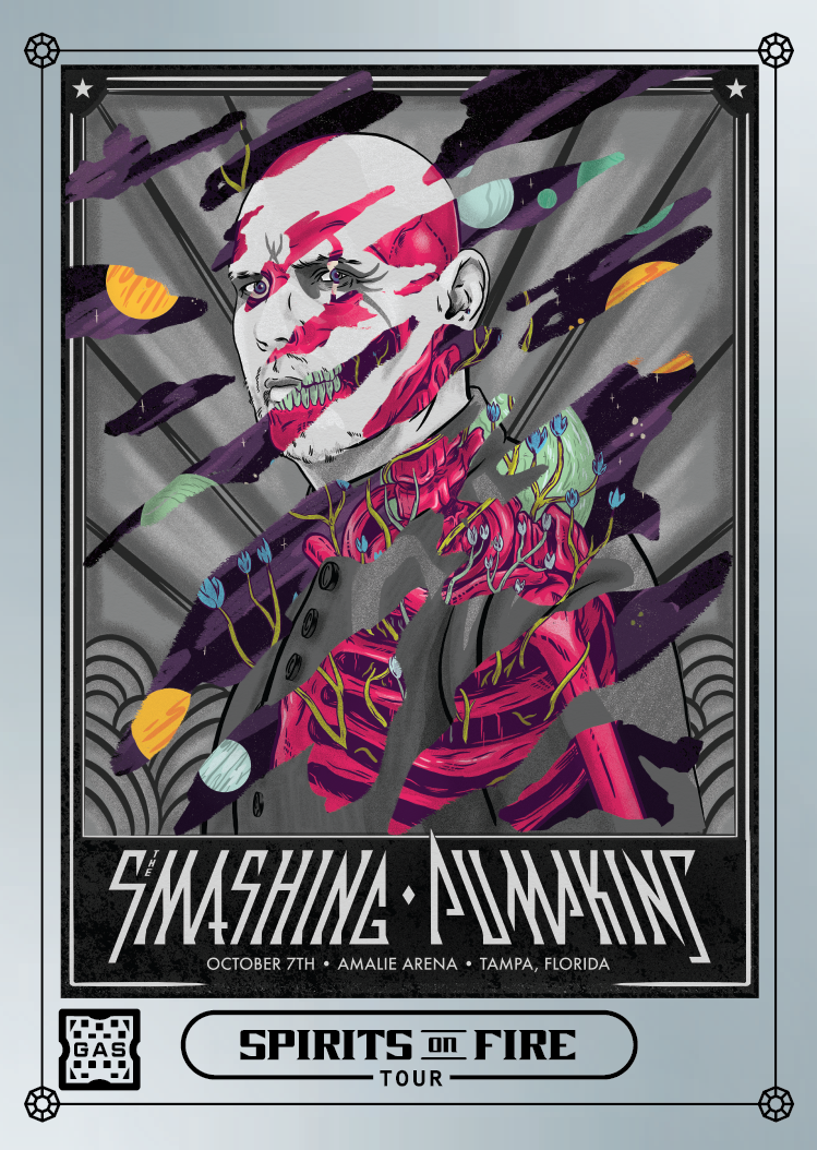 The Smashing Pumpkins Tampa October 7, 2022 Exclusive GAS Trading Card