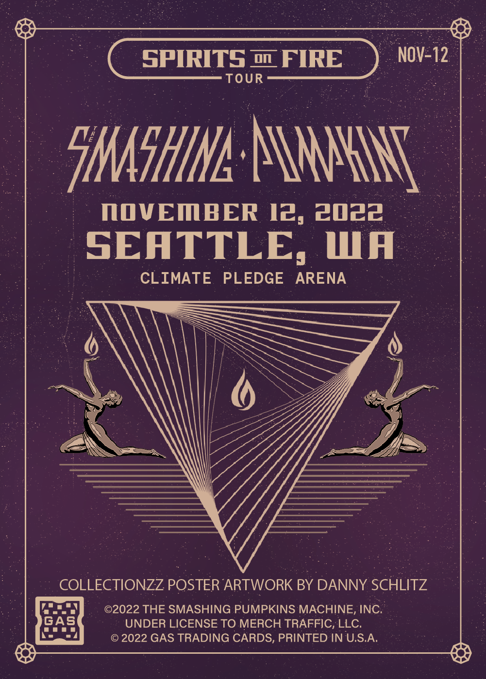 The Smashing Pumpkins Seattle November 12, 2022 Exclusive GAS Trading The Smashing Pumpkins Seattle November 12, 2022 Exclusive GAS Trading