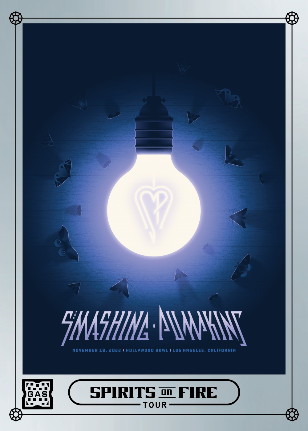 The Smashing Pumpkins Los Angeles November 19, 2022 Exclusive GAS Trading Card