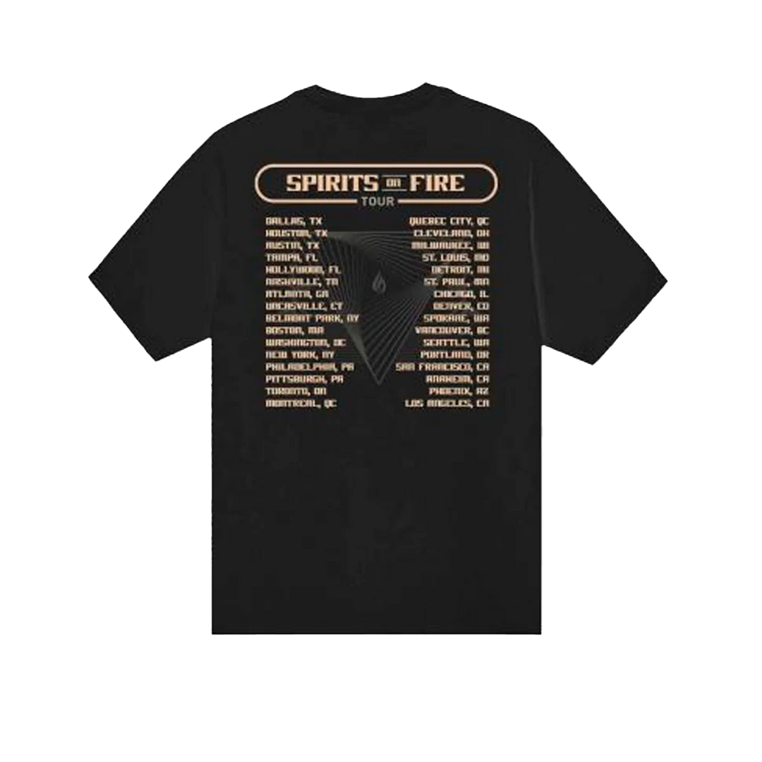 Spirits On Fire Tour Black Tee – The Smashing Pumpkins