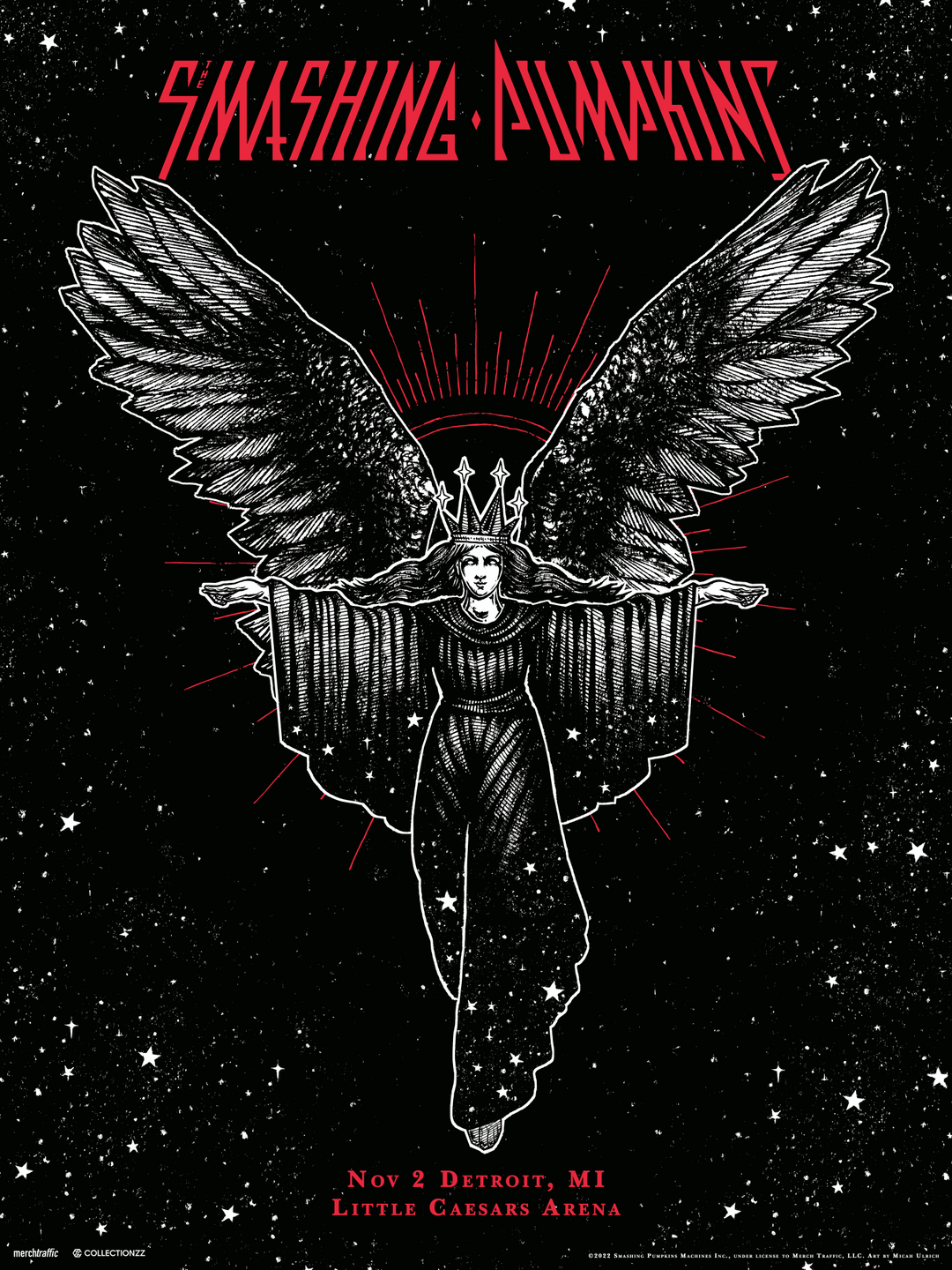 KOZIK Smashing Pumpkins ライブ ポスター The Smashing Pumpkins Pittsburg October 22, 2022 Print