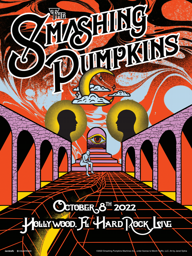 KOZIK Smashing Pumpkins ライブ ポスター MINT 1996 Kozik Smashing Pumpkins Matted Poster Signed+