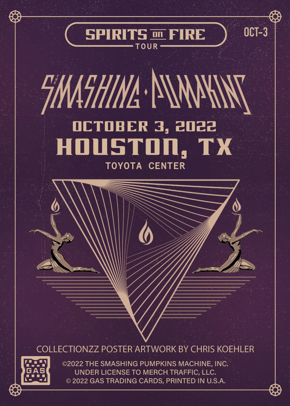 The Smashing Pumpkins Houston October 3, 2022 Exclusive GAS Trading Ca